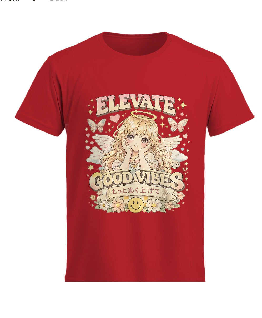 ✨ Elevate Good Vibes Women’s Graphic T-Shirt