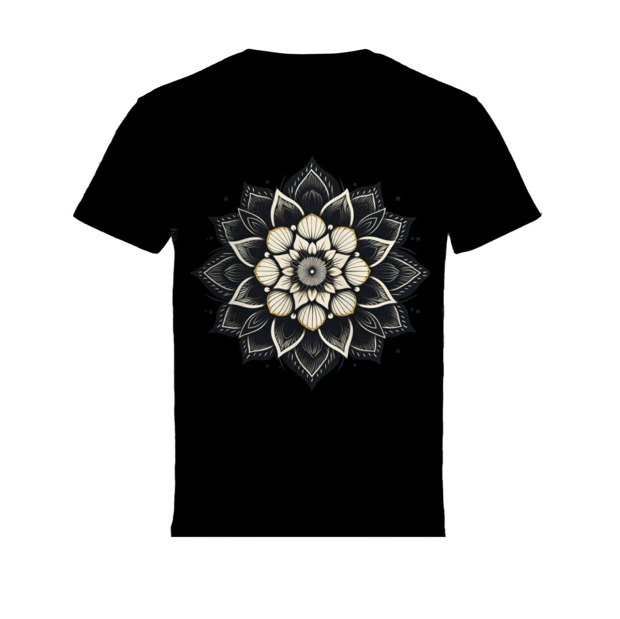Luxury Mandala Graphic T-Shirt | Unisex Boho Floral Tee | Minimalist Statement Shirt | Premium Casual Fashion
