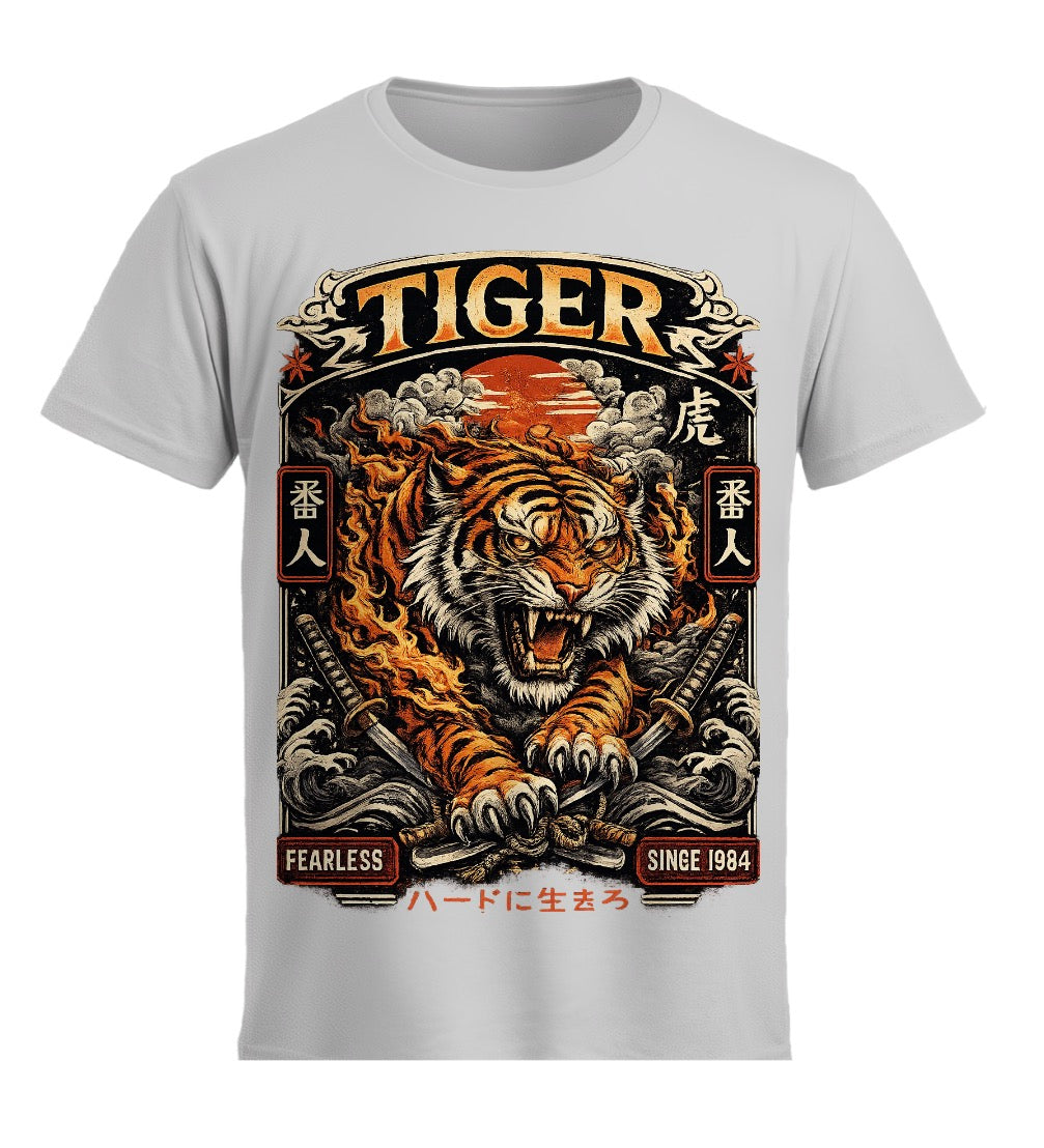 🐅 Fearless Tiger Graphic T-Shirt | Japanese Streetwear Tee