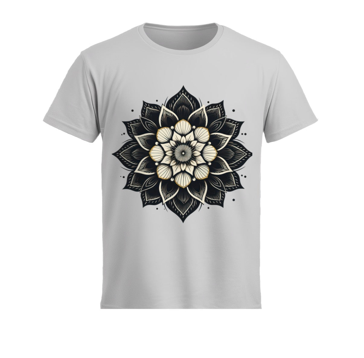 Luxury Mandala Graphic T-Shirt | Unisex Boho Floral Tee | Minimalist Statement Shirt | Premium Casual Fashion
