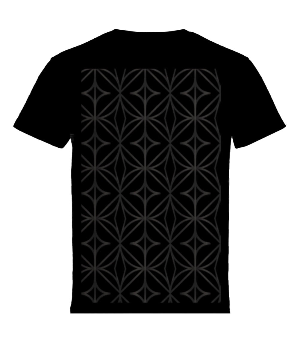 Abstract Geometric Line Print T-Shirt | Contemporary Unisex Tee