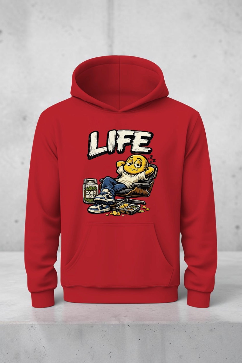 LIFE Graphic Hoodie | Premium Streetwear Pullover Hoodie