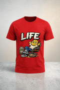 LIFE Graphic T-Shirt | Premium Streetwear Tee | Vintage Urban Graphic Shirt | Unisex Oversized Fashion | TikTok Viral Style