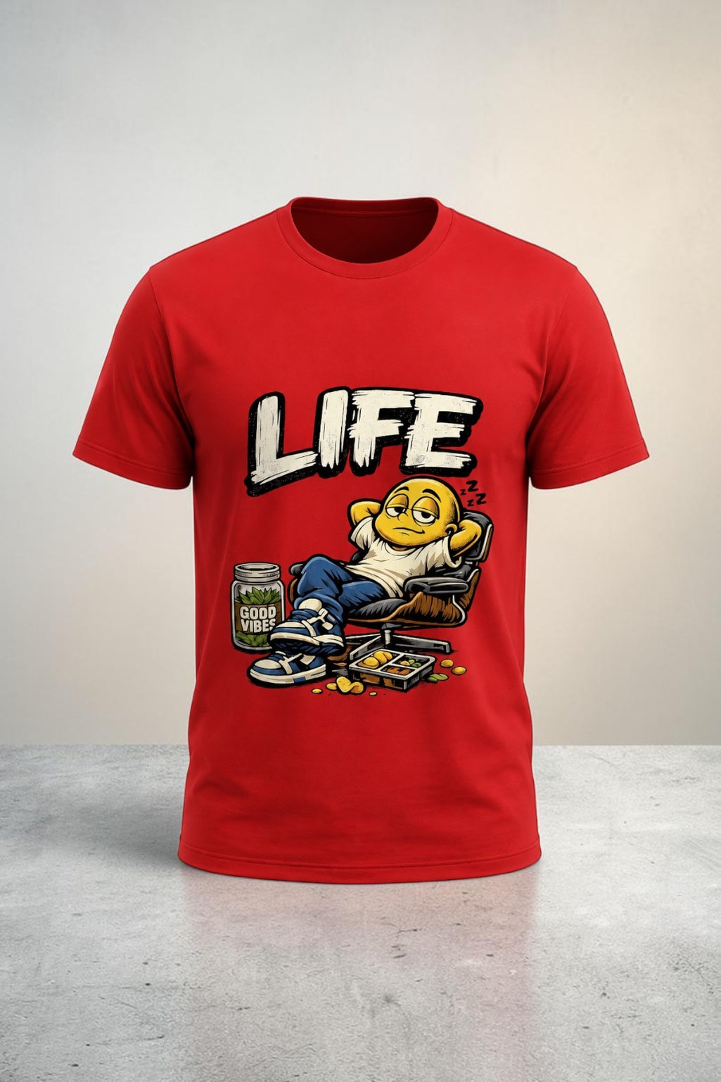 LIFE Graphic T-Shirt | Premium Streetwear Tee | Vintage Urban Graphic Shirt | Unisex Oversized Fashion | TikTok Viral Style