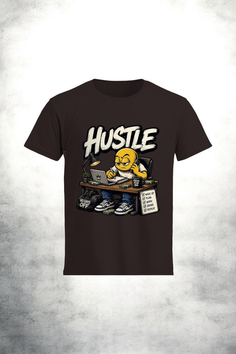 🔥 HUSTLE Streetwear Graphic T-Shirt | Premium Motivational Tee | Unisex