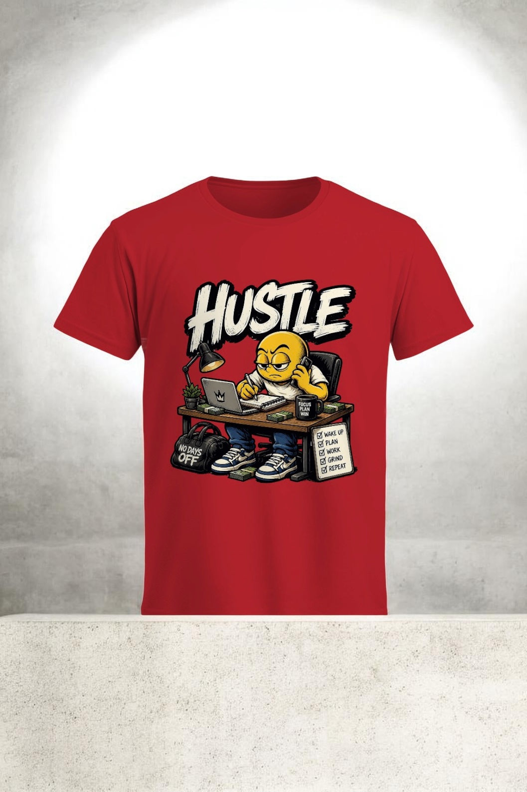 🔥 HUSTLE Streetwear Graphic T-Shirt | Premium Motivational Tee | Unisex