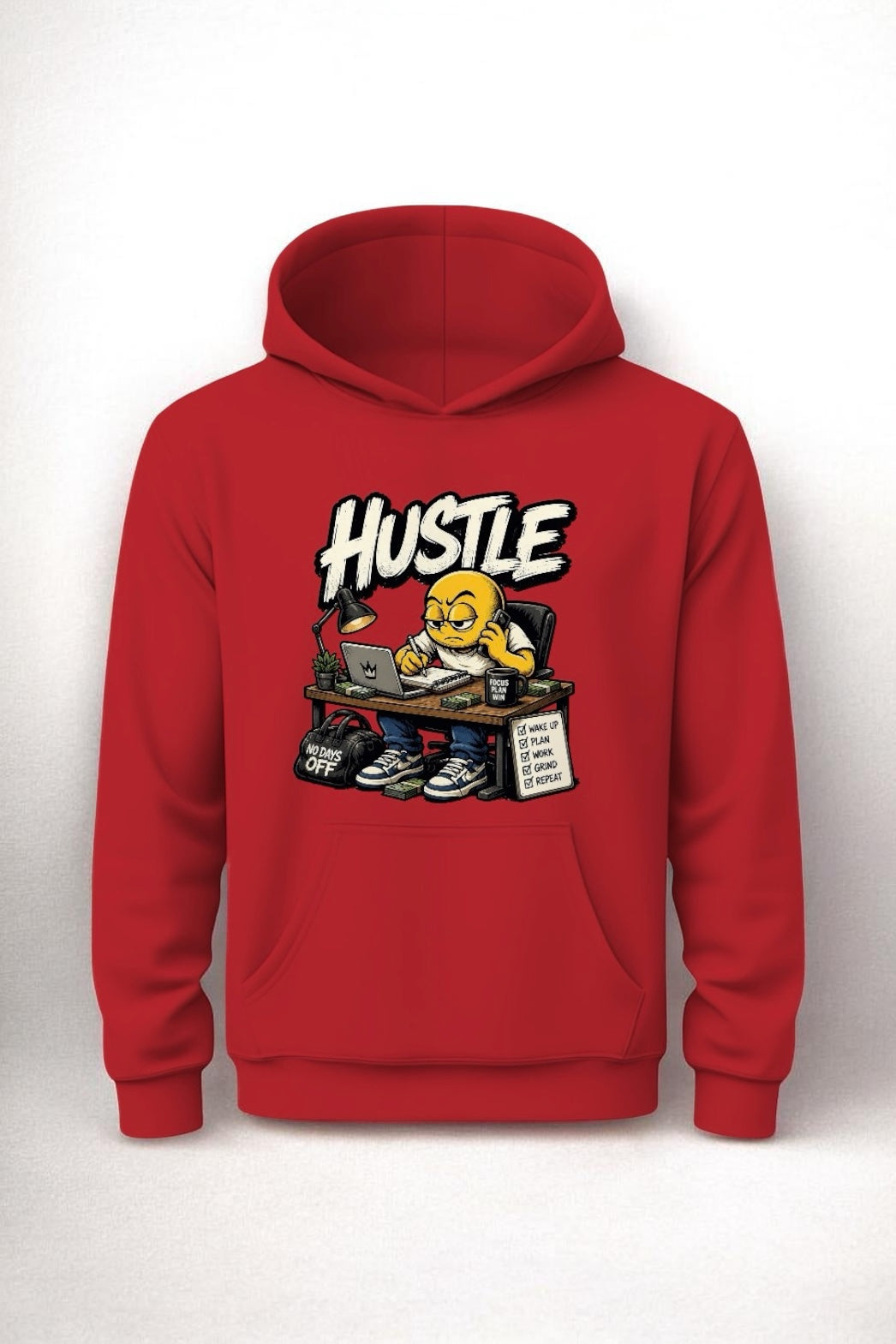 HUSTLE™ Graphic Hoodie | Motivational Streetwear Hoodie | Premium Unisex Pullover | Urban Fashion Sweatshirt