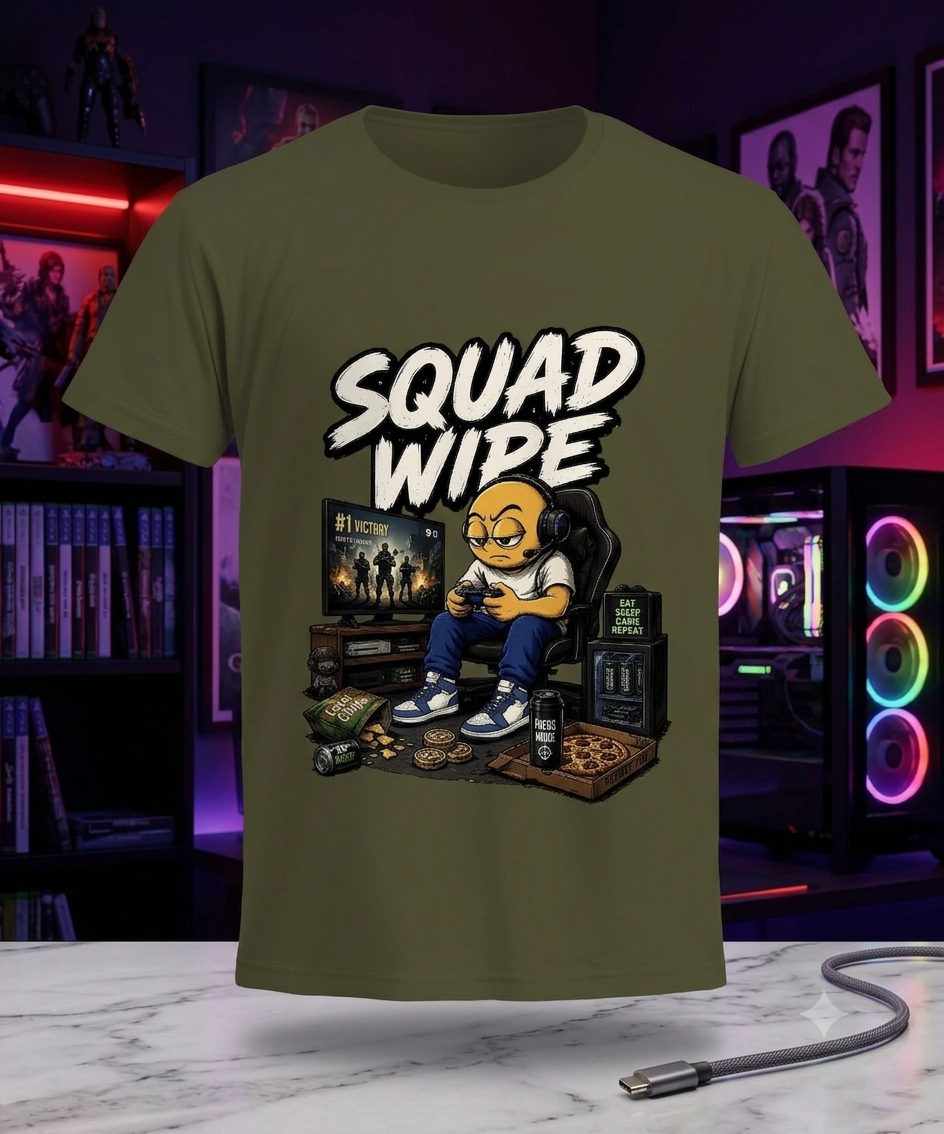 🎮 SQUAD WIPE GAMER T-SHIRT

Your squad. Your rules. No mercy. 🎮🔥
