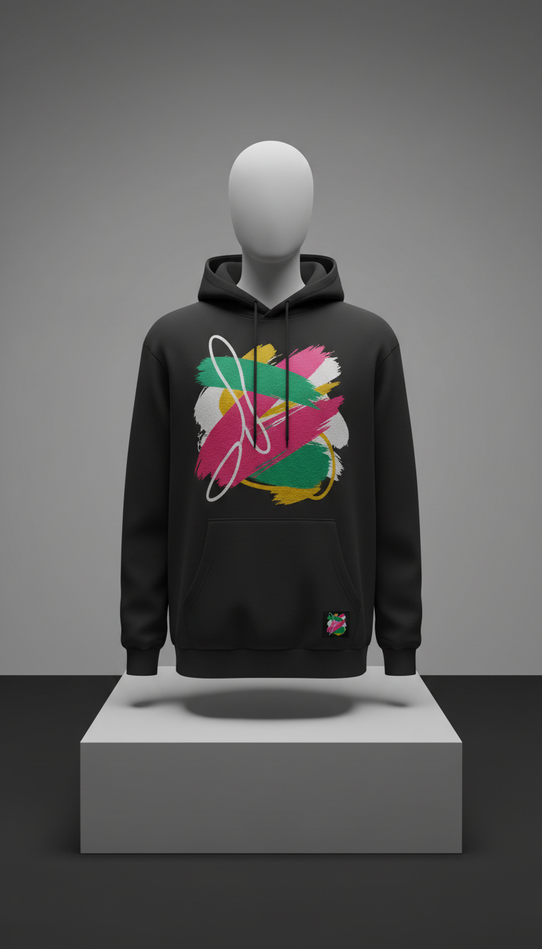 Signature Print Hoodie in Heavy Blend